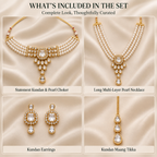 Rajvanshi Pearl Kundan Jewellery Set