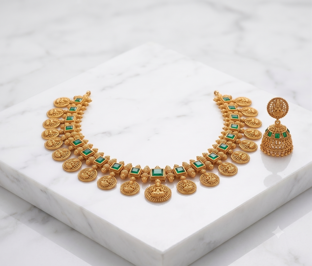 Maharani Lakshmi Coin Necklace Set