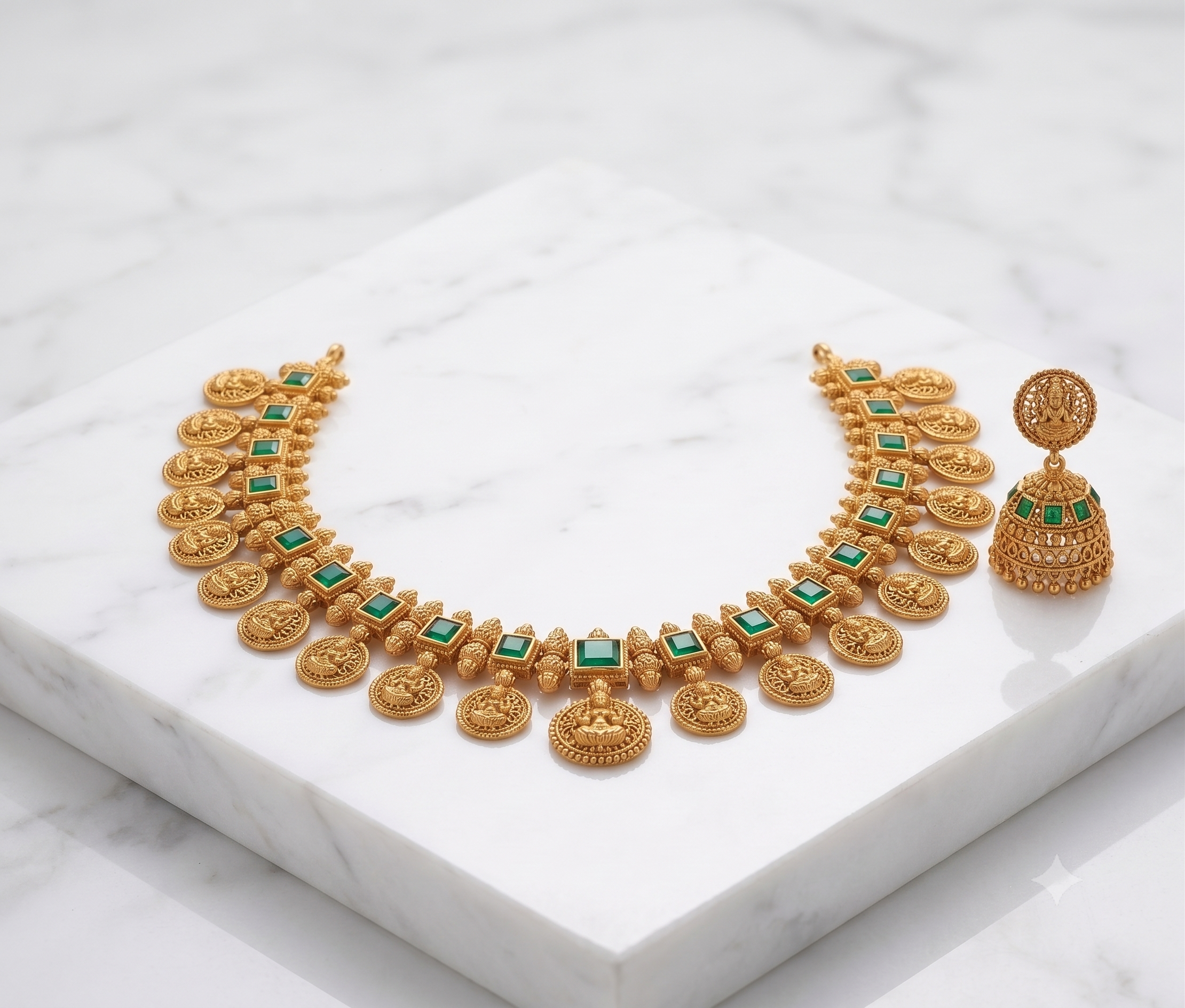 Maharani Lakshmi Coin Necklace Set