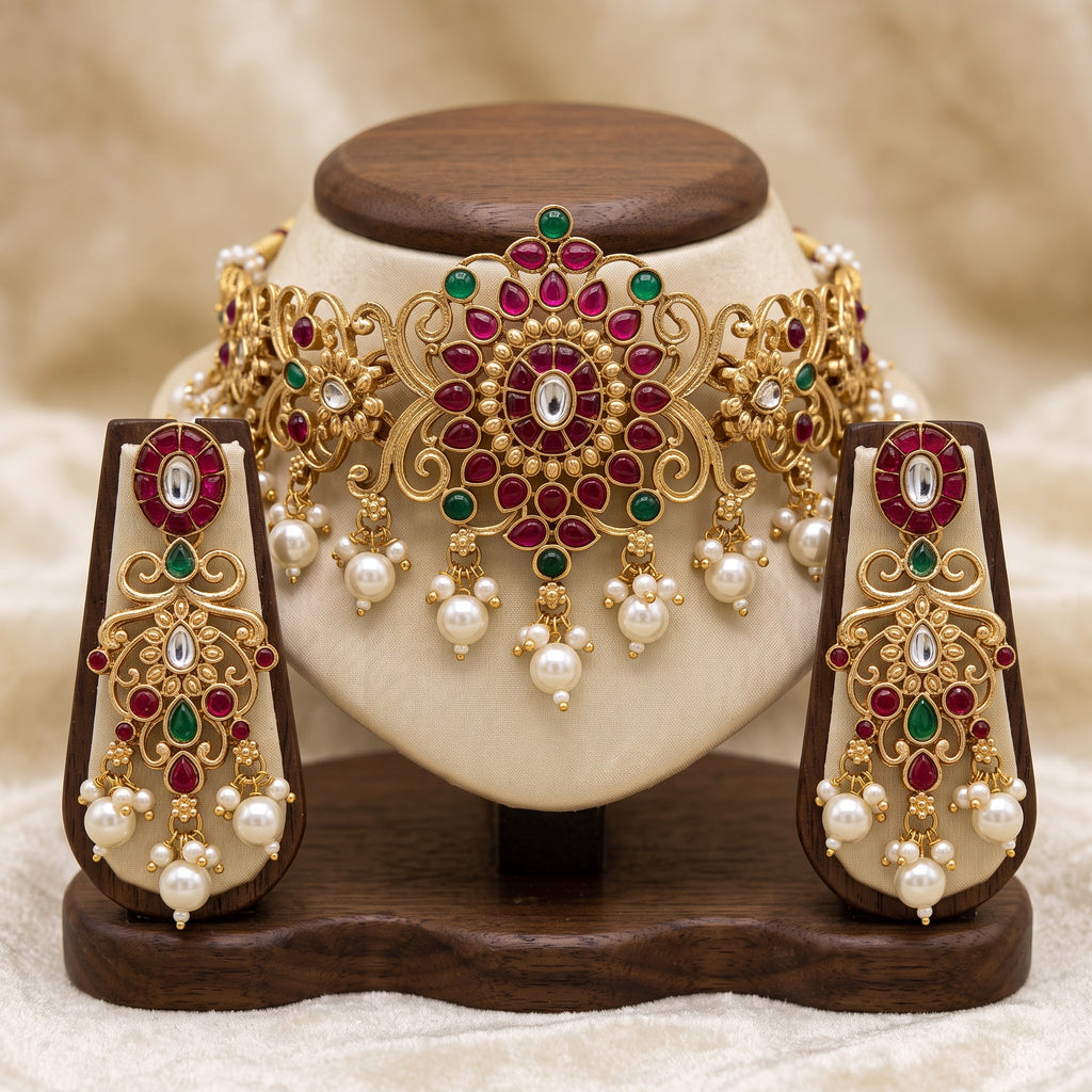 Mayuri Pearl Heritage Choker Set