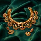 Maharani Ruby Heritage Temple Necklace Set