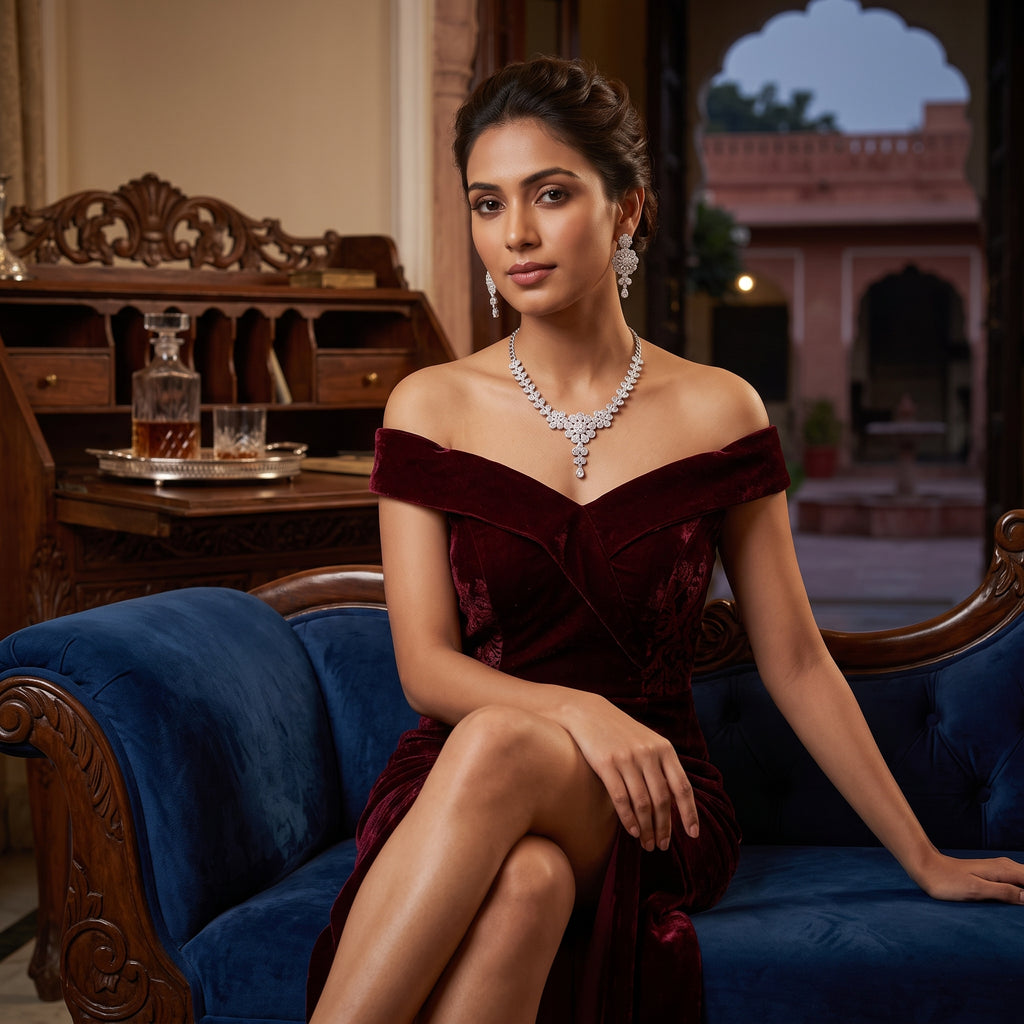 Celeste Crystal Elegance Necklace Set