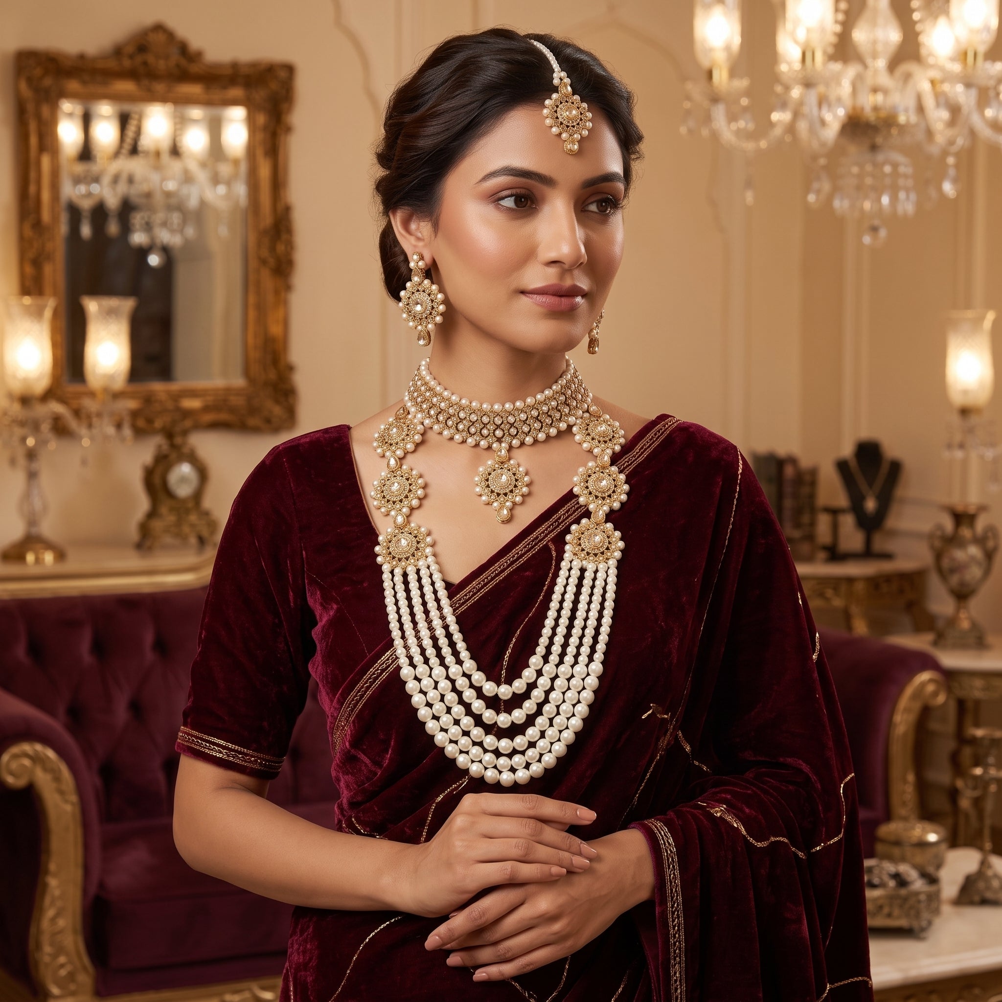 Maharani Pearl Royale Bridal Set