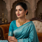 Rajsi Peacock Heritage Temple Necklace Set