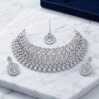 Aarohi Luxe American Diamond Bridal Choker Set