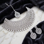 Aarohi Luxe American Diamond Bridal Choker Set