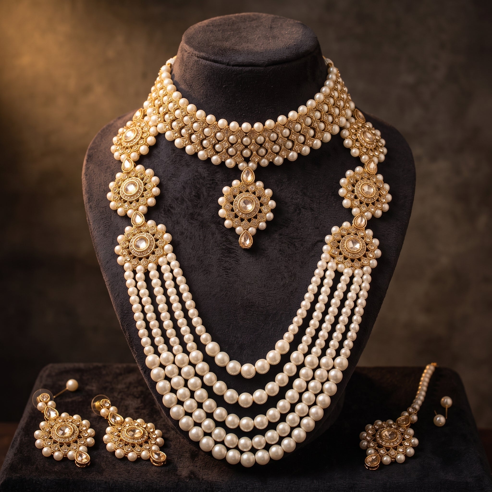 Maharani Pearl Royale Bridal Set