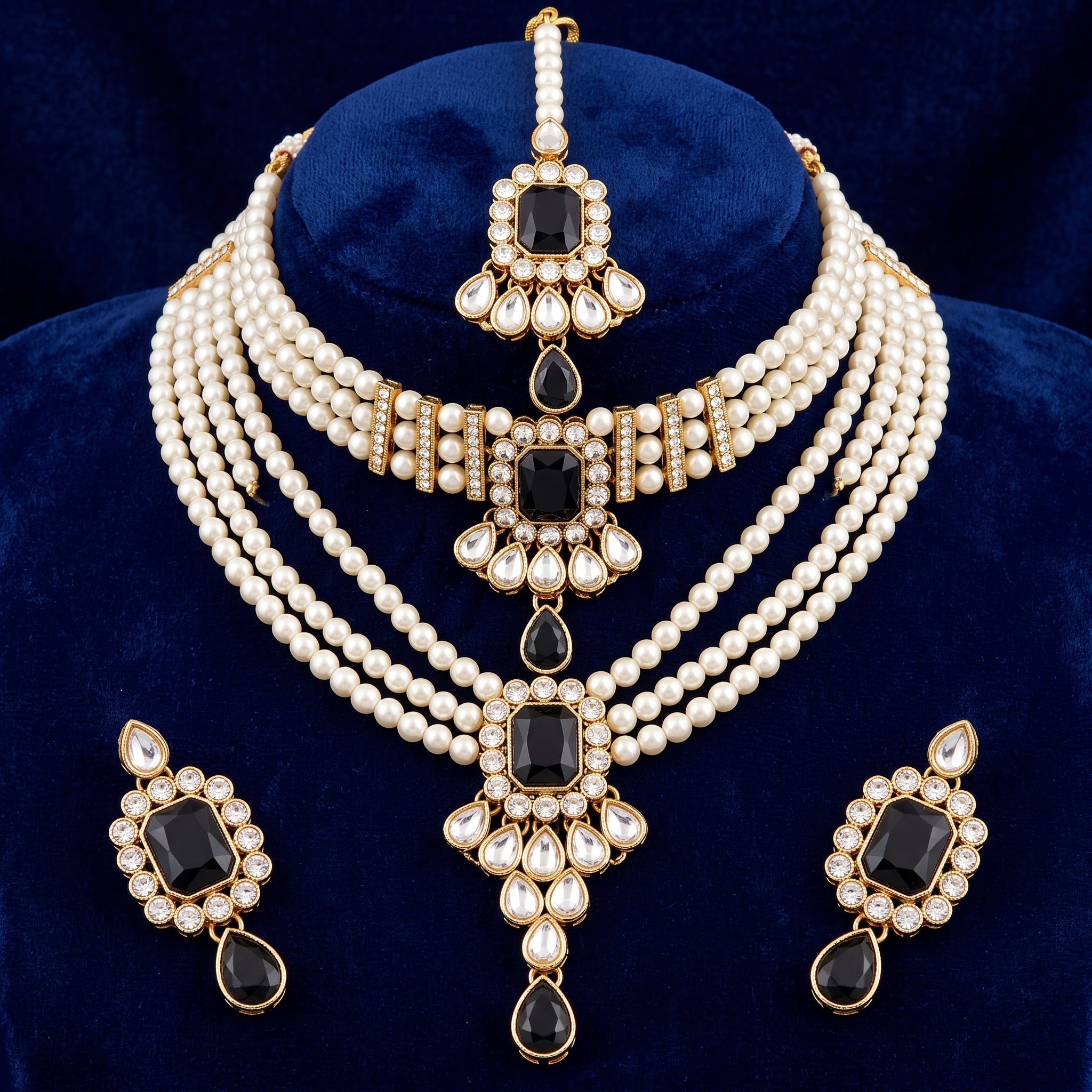 Noir Pearl Royale Necklace Set
