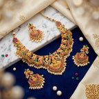 Maharani Lakshmi Temple Bridal Necklace Set