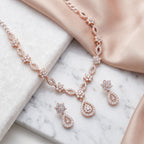Celeste Crystal Necklace Duo Set
