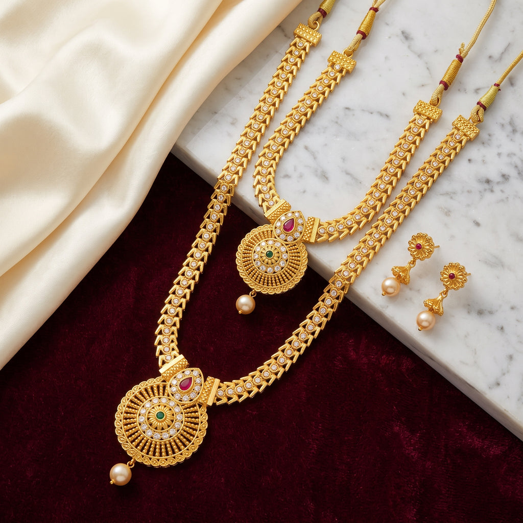 Rajsi Dual Layer Bridal Necklace Set