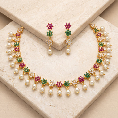 Blossom Pearl Heritage Necklace Set