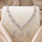 Celeste Crystal Necklace Duo Set