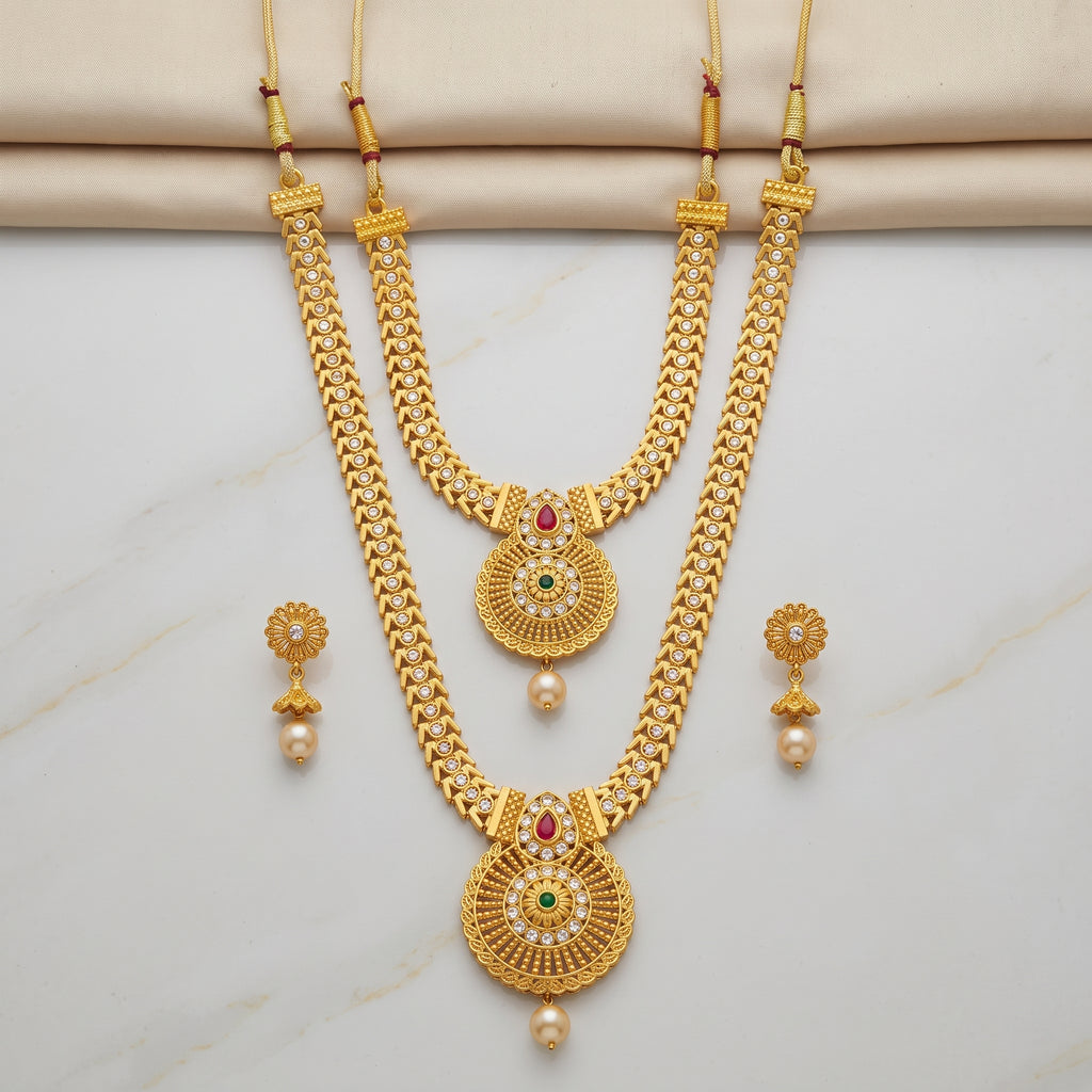 Rajsi Dual Layer Bridal Necklace Set