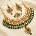 Maharani Emerald Pearl Bridal Choker Set
